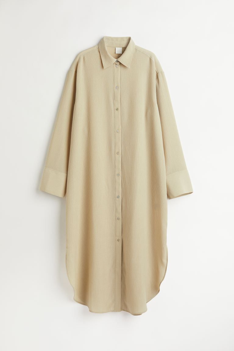 Jacquard-weave Shirt Dress | H&M (US + CA)