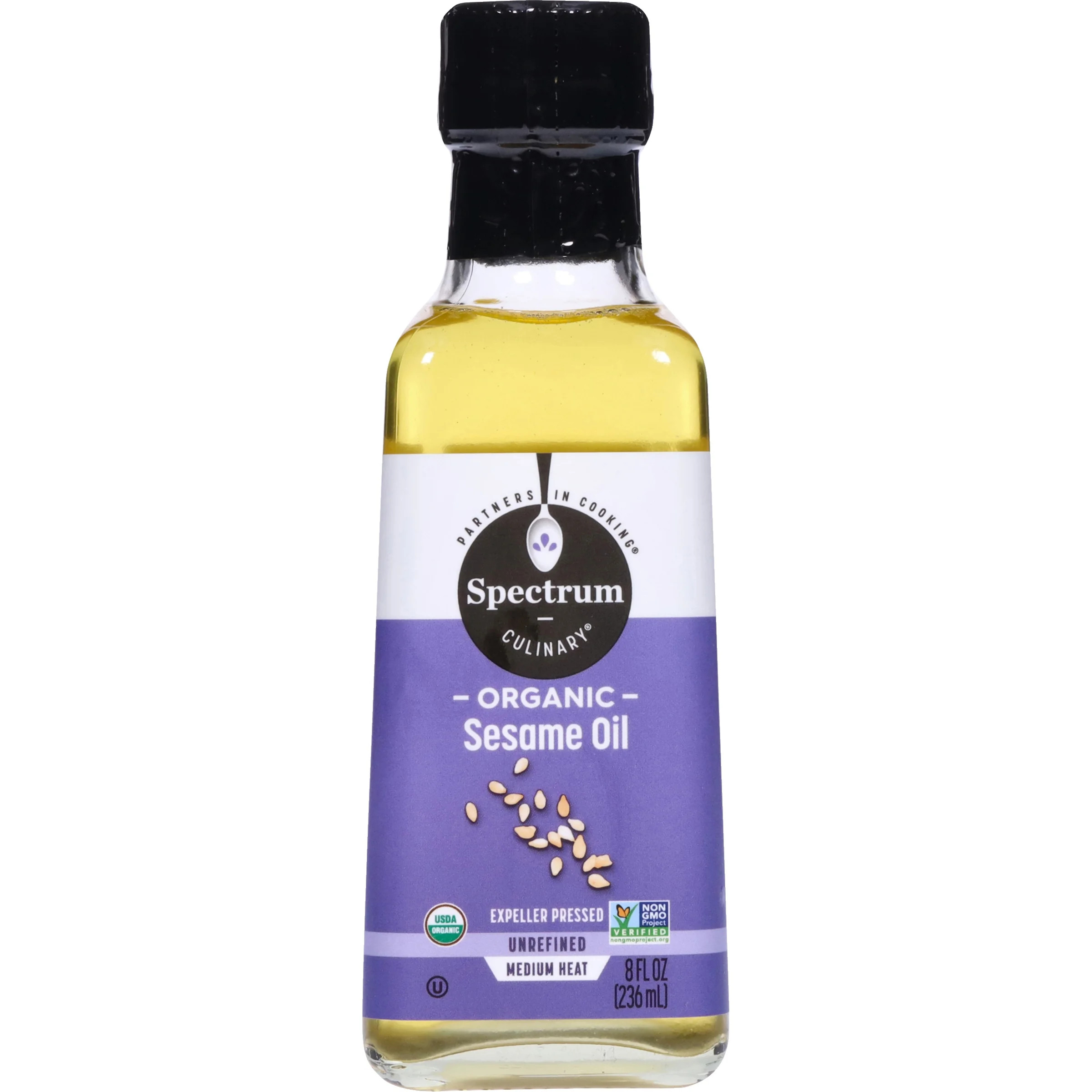 Spectrum Naturals Organic Unrefined Sesame Oil, 8 fl oz - Walmart.com | Walmart (US)