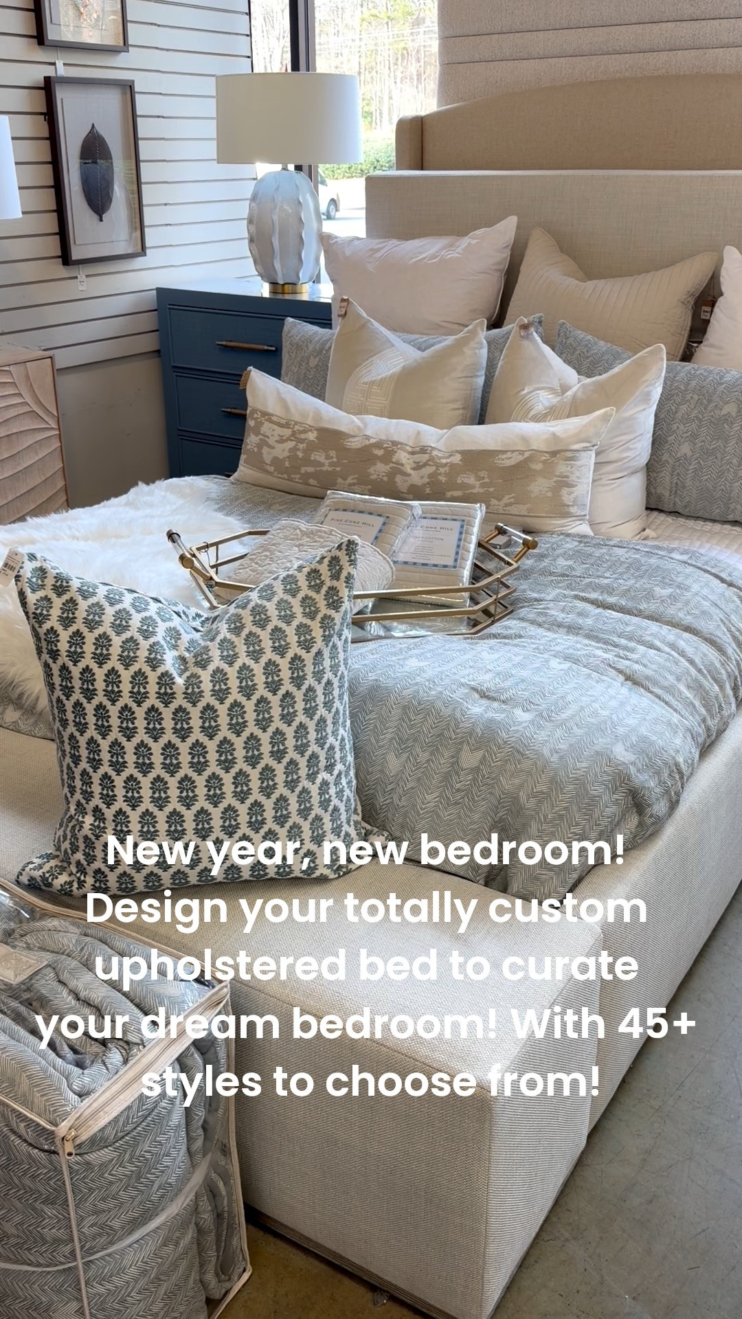 Create a uniquely yours bedroom with a custom bed! Over 45+ styles available! 