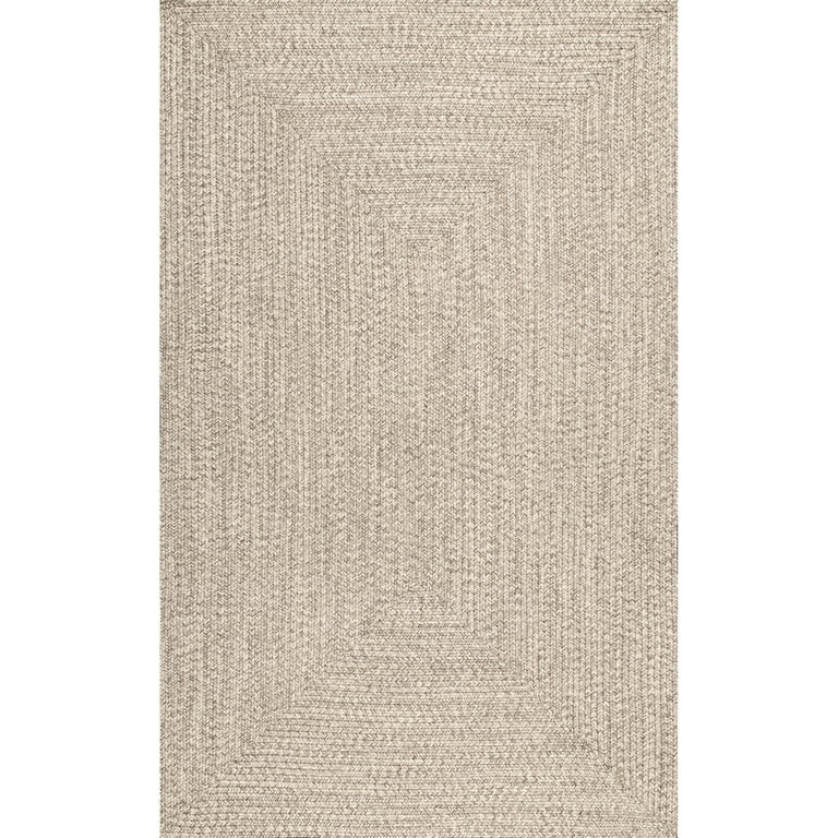 nuLOOM Wynn Braided Indoor/Outdoor Tan 7' 6" x 9' 6" Casual Area Rug | Walmart (US)