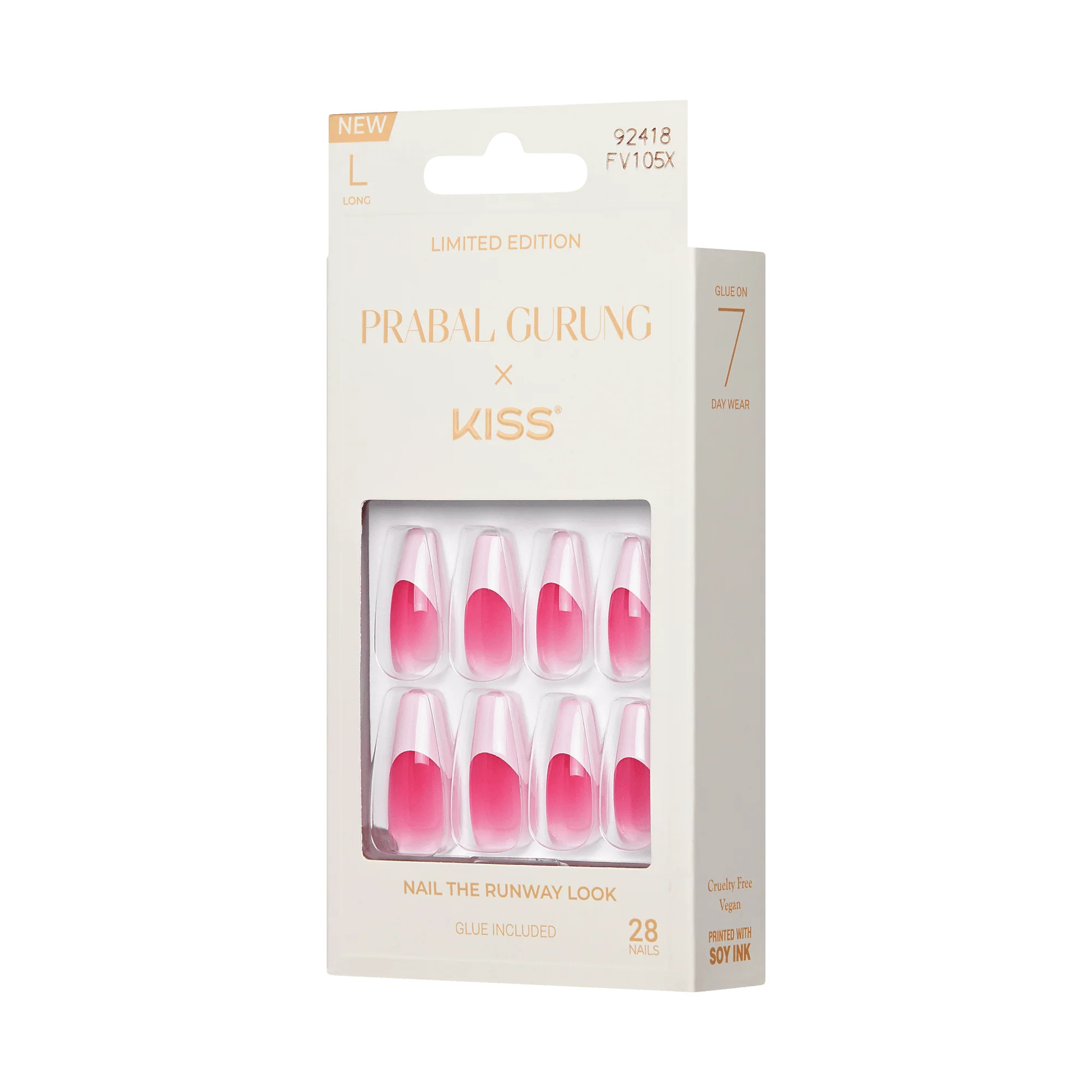 PRABAL GURUNG x KISS Press-On Nails - Pink Chiffon | KISS, imPRESS, JOAH