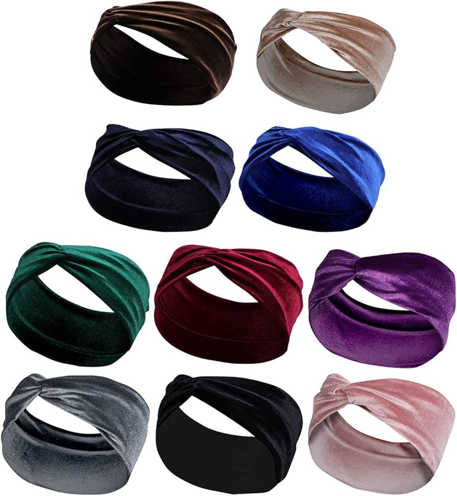 ELANE Boho Headbands for Women, Elastic Hair Bands With Non-Slip Design | Amazon (US)