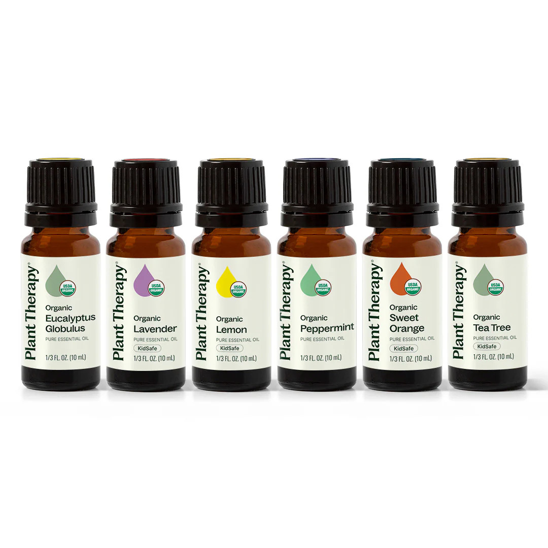 Top 6 Organic Singles Essential Oil Set | Plant Therapy