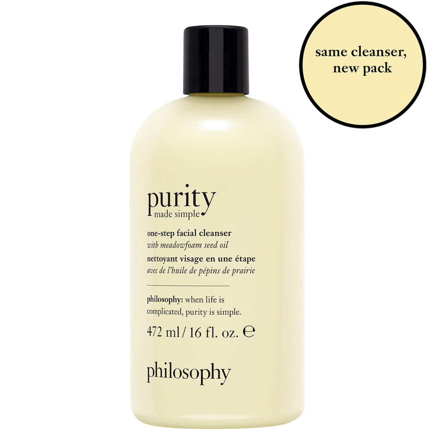 philosophy Purity Made Simple 3-in-1 Cleanser for Face and Eyes 472ml | Look Fantastic (ROW)