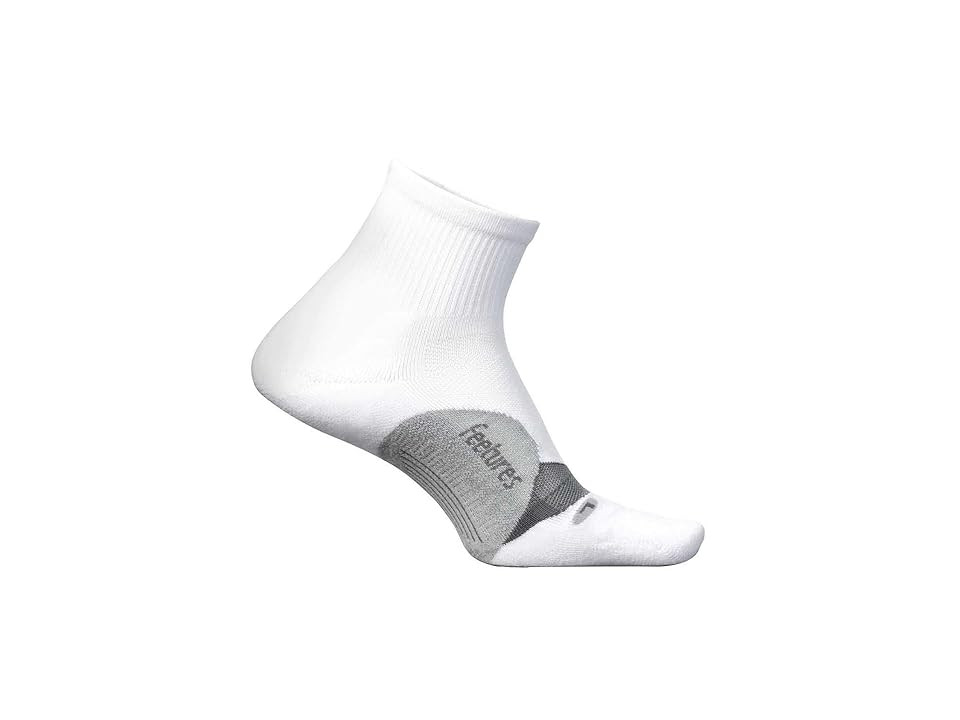 Feetures Elite Light Cushion Quarter Crew Cut Socks Shoes White 1 : SM (US Women's Shoe 4-6.5), Spandex/Nylon | Zappos