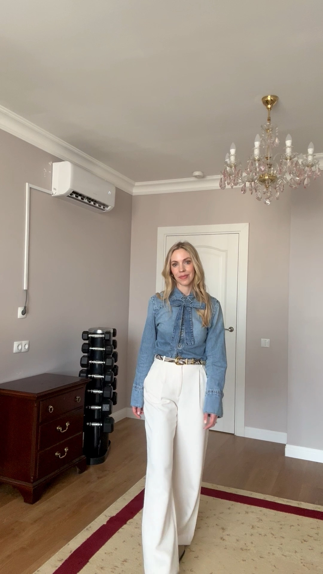 Spring workwear, office look, denim bow blouse, snakeskin belt, cream trousers, denim and cream

#LTKWorkwear #LTKOver40 #LTKSeasonal