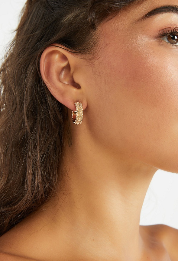 Luisa Boho 3 Pair Pack Mixed Hoops and Earcuff Set | JustFab