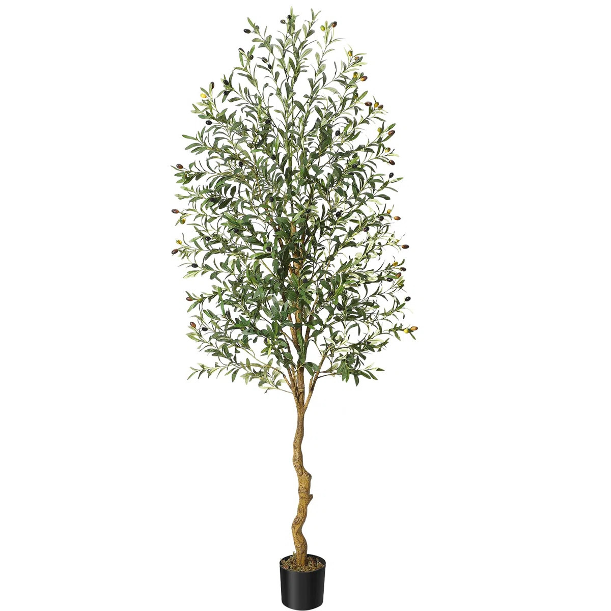Faux Olive Tree Artificial Indoor, 7Ft Tall Fake Olive Tree | Wayfair North America