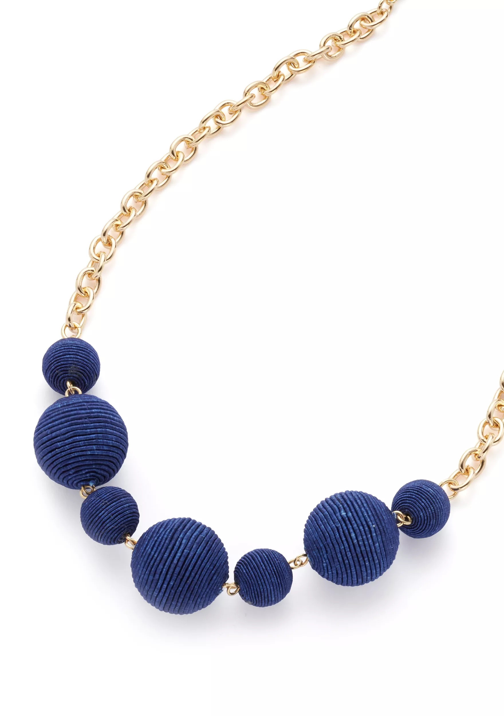 Thread Beaded Frontal Necklace | Belk