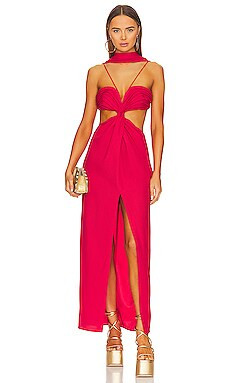 Cody Gown in Amanita Luxe Twill | Revolve Clothing (Global)