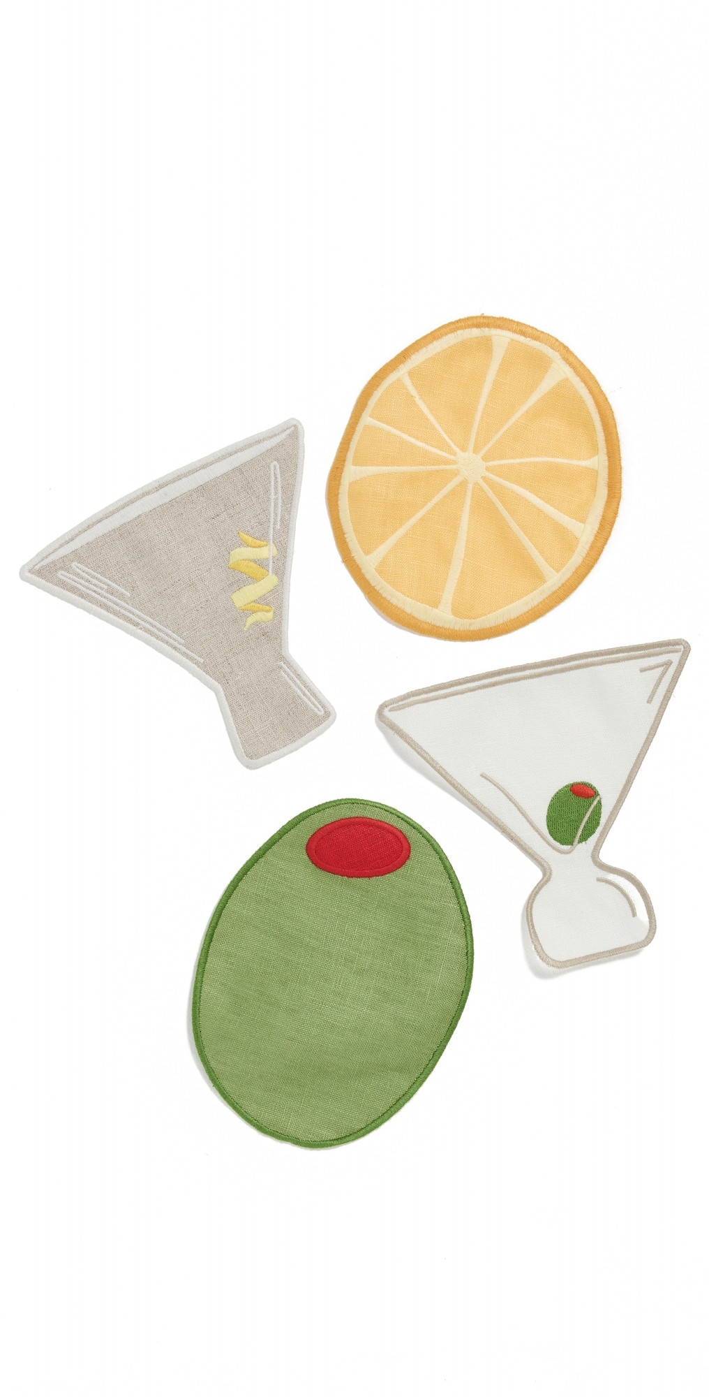 Piecework Puzzles Martini Napkins Blue One Size | Shopbop