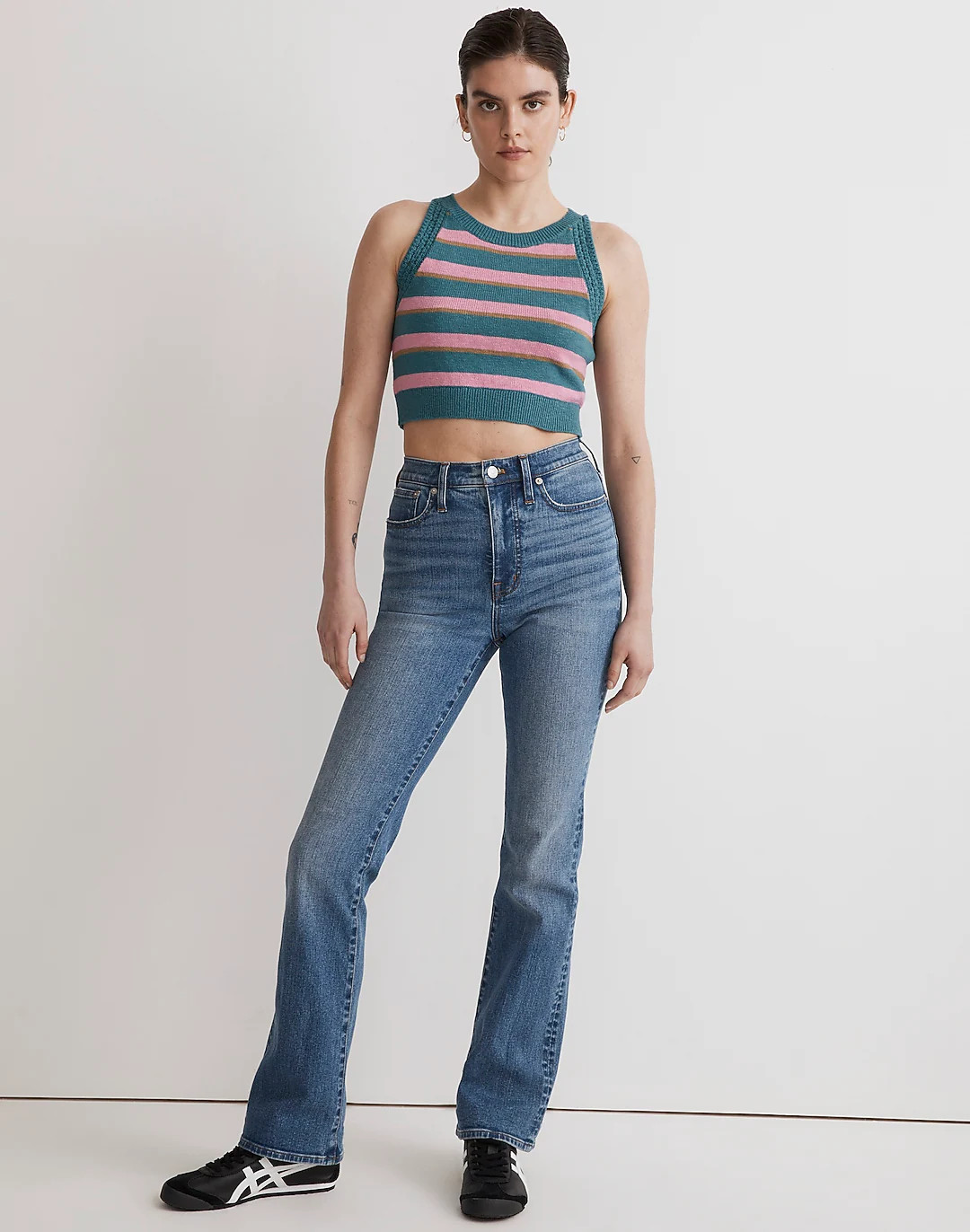 Crochet-Trim Crop Sweater Tank | Madewell