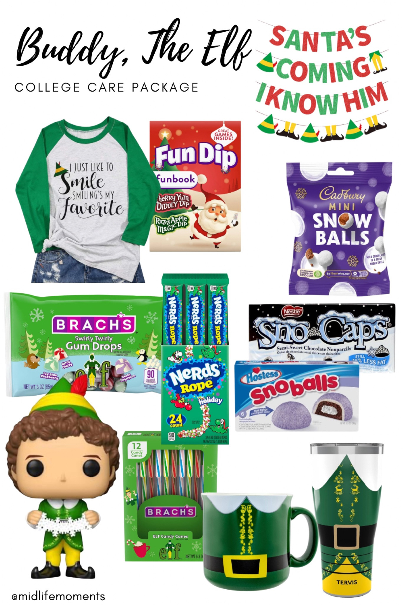 Buddy the Elf college care package

#dormlife #collegelife #carepackage #buddytheelf