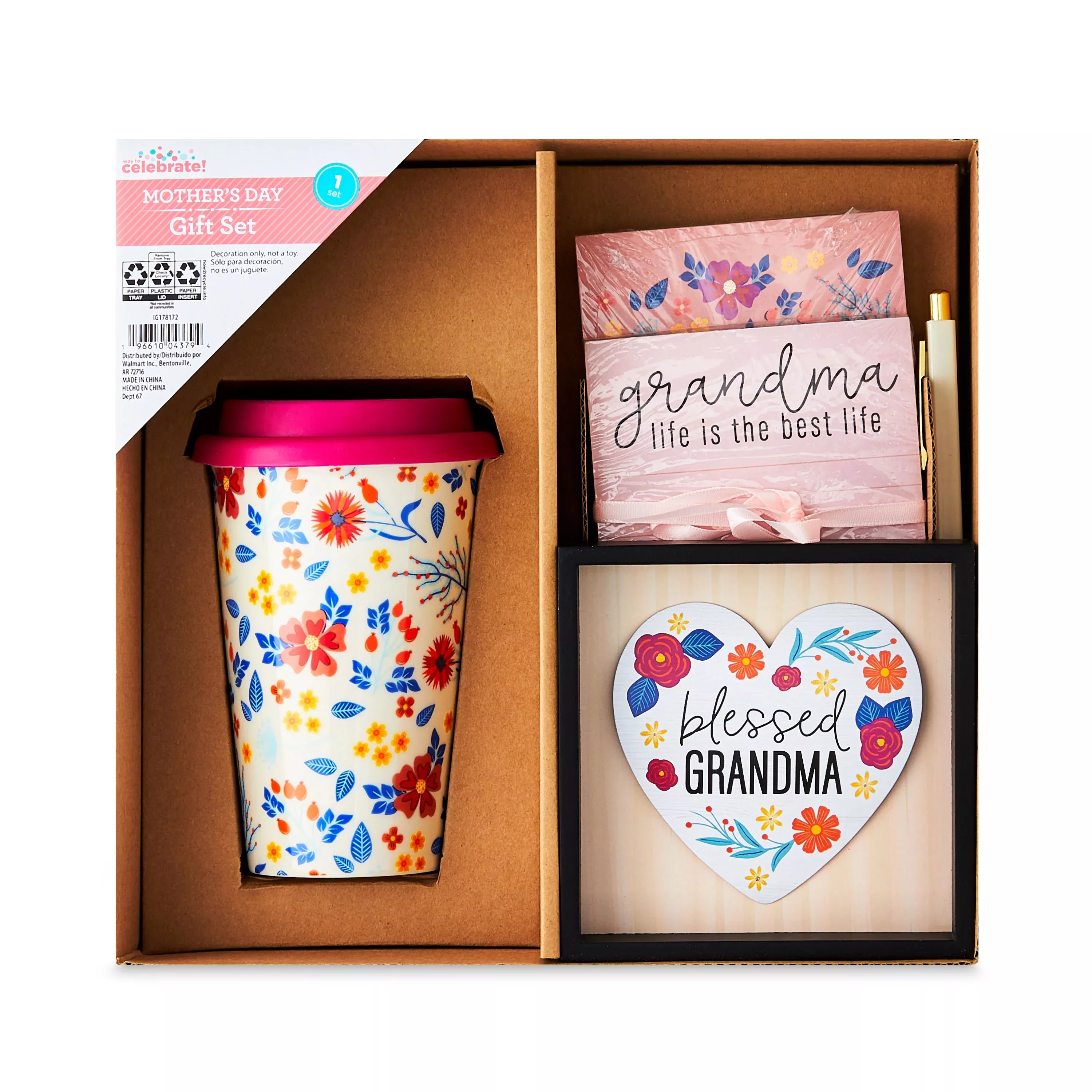 Mother's Day Supermom Gift Basket Set, Way To Celebrate 