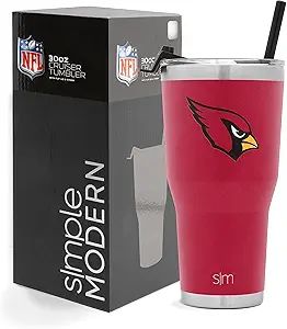 Simple Modern Officially Licensed NFL Tumbler with Flip Lid and Straw Insulated Stainless Steel C... | Amazon (US)
