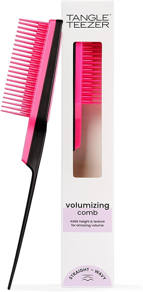 Tangle Teezer Ultimate Teaser Back Combing Brush, Adds Texture and Volume, for All Hair Types, Pi... | Amazon (US)