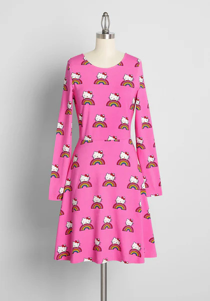 ModCloth x Hello Kitty Brought You A Rainbow A-Line Dress | ModCloth