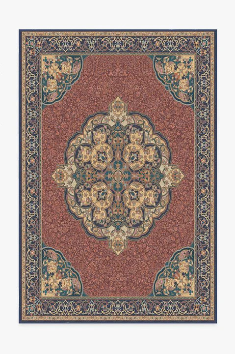 Mickey Persian Burgundy Rug | Ruggable