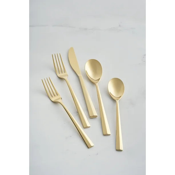 Sofia Home by Sofia VergaraSofia Home Gold Satin 18/0 20-Piece Flatware Set, Service for 4 by Sof... | Walmart (US)