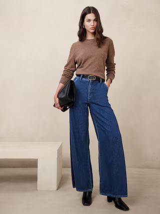 Ultra High-Rise Wide-Leg Trouser Jean | Banana Republic Factory