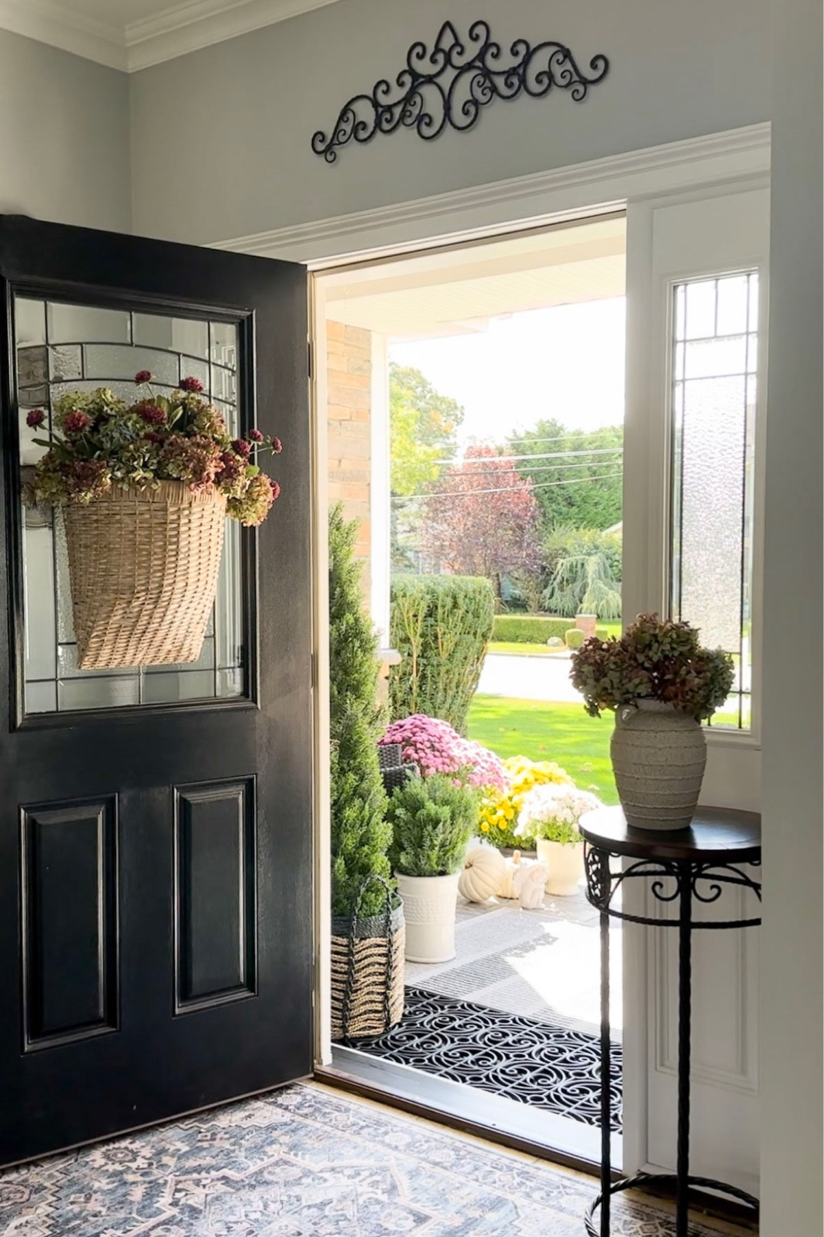 Fall porch, decor sales. Shop seaside hanging basket on sale, outdoor trees, bushes on sale, outdoor mat on sale, area rug, faux hydrangeas, fall stems, planters. Plant stand, wall scroll, textured vases on sale. Ballard Designs, Walmart, Nearly Natural, Wayfair, Pottery Barn. 

#LTKsalealert #LTKSeasonal #LTKhome