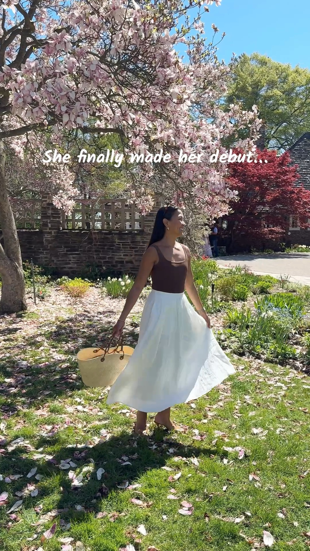 Loewe Anagram Basket Bag (Medium), white linen skirt, brown squareneck bodysuit, brown mules

#LTKpetite #LTKsummer #LTKtravel