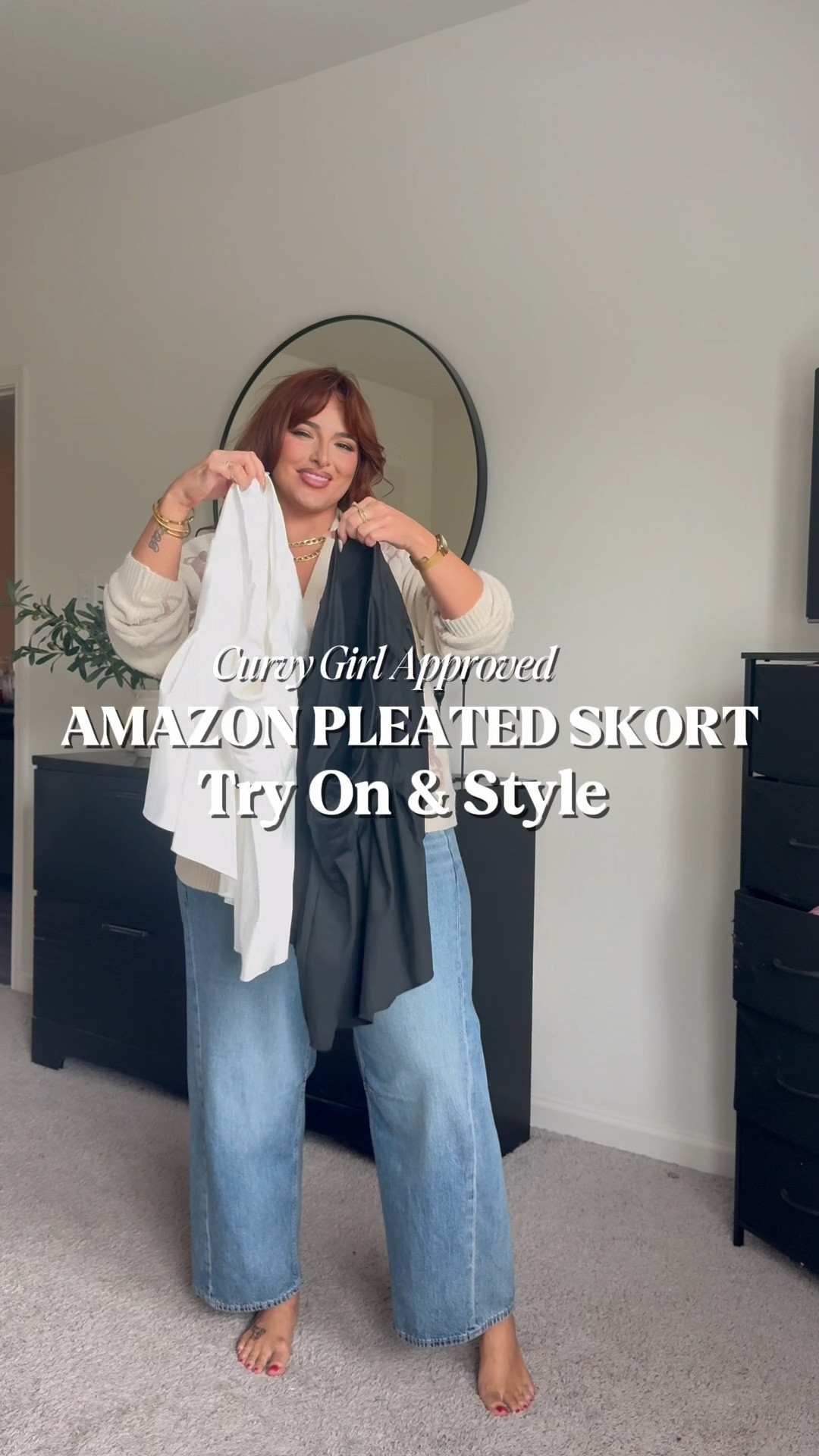 Pleated skirt outfit | fall fashion | fall casual outfit | 

Beginning outfit
Jeans: 16 regular 
Cardigan: L

White skort outfit 
Skort: XL plus 
Sweatshirt L from H&M but is sold out so I linked similar 

Black skort casual outfit
Skort: Xl Plus 
Bodysuit: L
Cardigan: XL 

Dressy black skort outfit 
Blazer: XL
Skort: XL plus 
Tights: 2XL sized up! 


#LTKStyleTip #LTKFindsUnder50