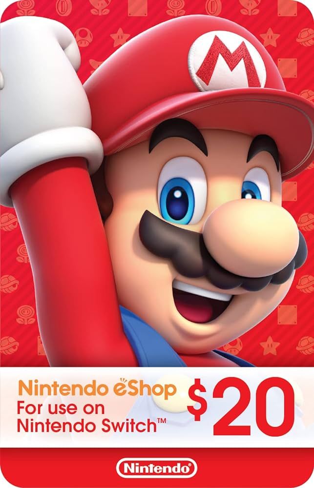 $20 Nintendo eShop Gift Card [Digital Code] | Amazon (US)