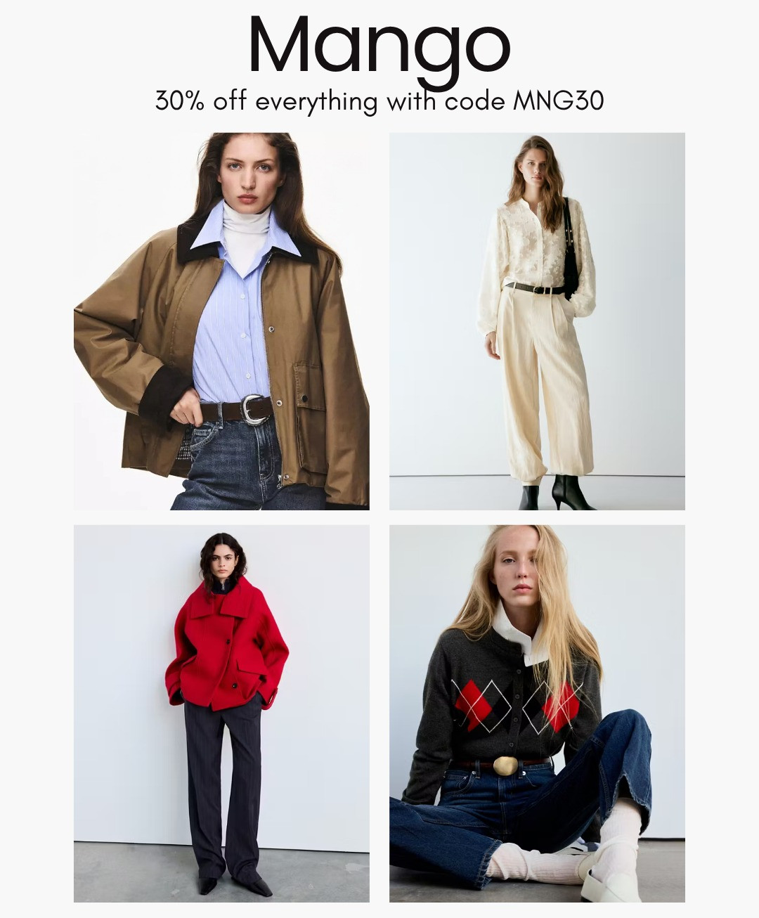 [9/25/26] Mango sale | 30% off everything with code MNG30

#LTKootd #LTKSeasonal #LTKSaleAlert