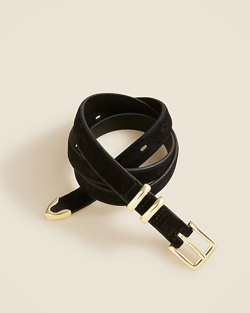 Thin suede belt | J. Crew US