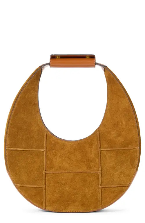 STAUD Moon Leather Top Handle Tote in Tan at Nordstrom | Nordstrom
