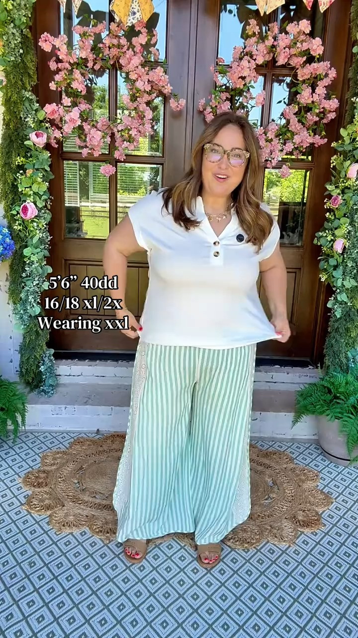 Womens Plus Size Short Sleeve Henley Tops Summer Button V Neck Blouses 2026 Dressy Casual Loose T Shirts 

 #LTKootd #LTKSaleAlert #LTKPlusSize
