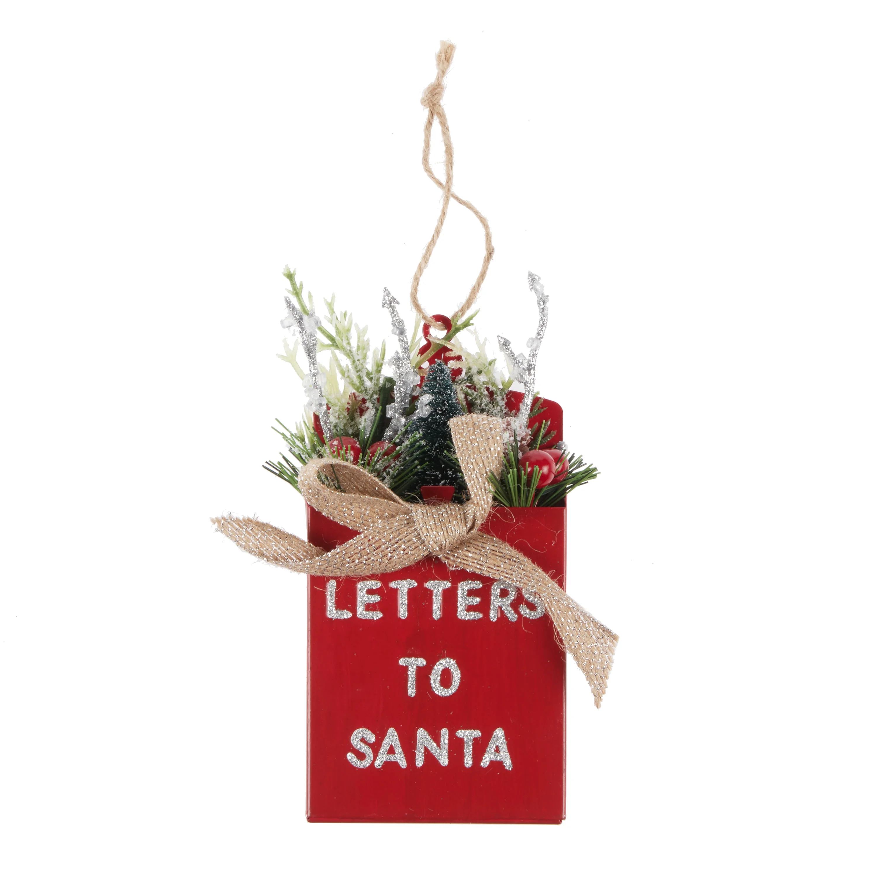 Holiday Time Letters to Santa Mailbox Ornament - Walmart.com | Walmart (US)