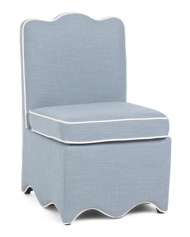 22x33x20.5 Scalloped Bottom Skirted Anywhere Chair | TJ Maxx