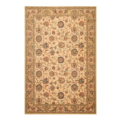 Oriental Rug Of Houston 7''X10''6'''' Machine Made Wool KPSI Oriental Area Rug Caramel, Black Color -No | Wayfair North America