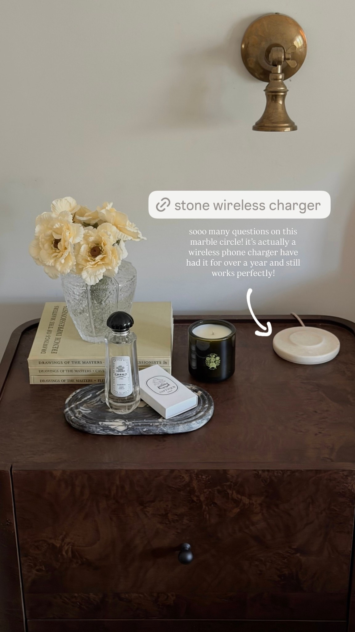 sooo many questions on this marble circle! it’s actually a wireless phone charger have had it for over a year and still works perfectly!