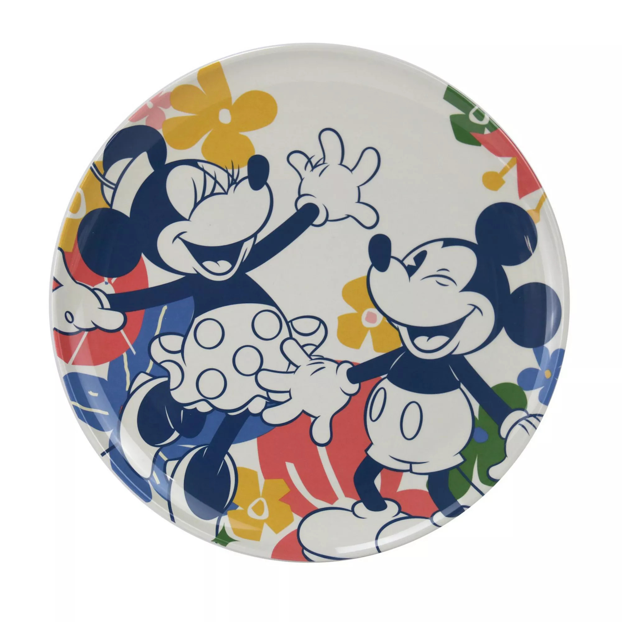 Celebrate Together™ Disney's Mickey Mouse & Minnie Mouse Floral Salad Plate | Kohl's