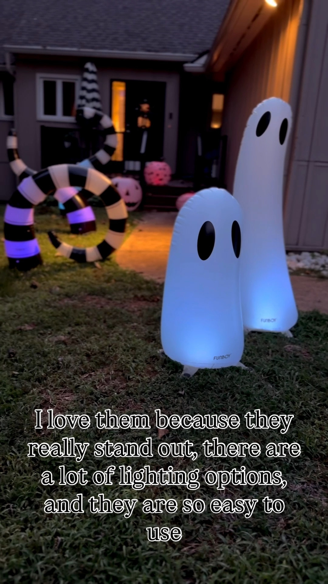 OBSESSED with my Halloween decorations from @Funboy they have really done the smartest job by making INFLATABLE seasonal decorations. These Halloween decorations are so cute, they light up, they’re battery operated, and they are inflatable so they are SUPER EASY to store. 10/10 love love love #ad #funboypartner 

#LTKSeasonal #LTKHome #LTKFamily