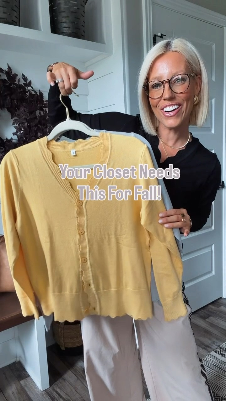 These lightweight knit cardigans with the CUTEST scalloped trim 😍 Perfect for work, weekends, date night, or throwing on with jeans for an easy elevated look!

Affordable fashion that looks way more expensive 👏🏼

✨ Lightweight cardigan
✨ Scalloped trim
✨ Workwear & weekend outfits
✨ Fall fashion
✨ Affordable women’s clothing
✨ Cute everyday outfits
✨ Elevated basics

#LTKWorkwear #LTKSeasonal #LTKootd

#LTKootd #LTKWorkwear #LTKSaleAlert