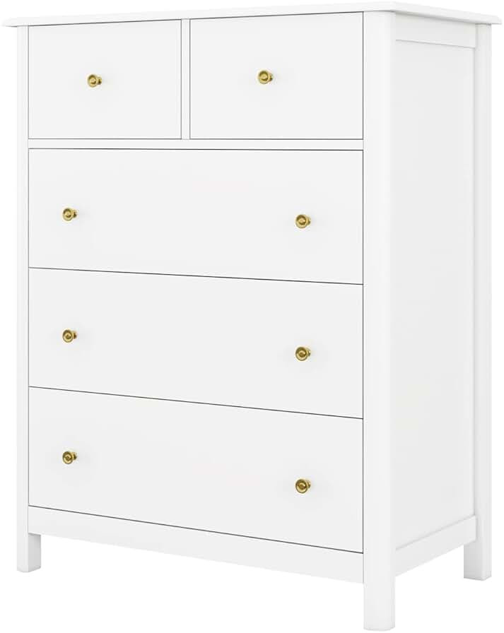 Housuit Drawer Chest, 5 Dresser Chest Of Drawers, Modern Dresser for Bedroom, Nursery,Living room | Amazon (US)