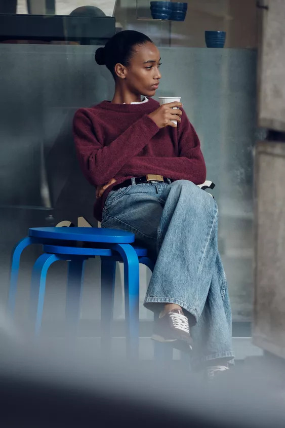 WOOL AND ALPACA BLEND JUMPER | Zara Canada