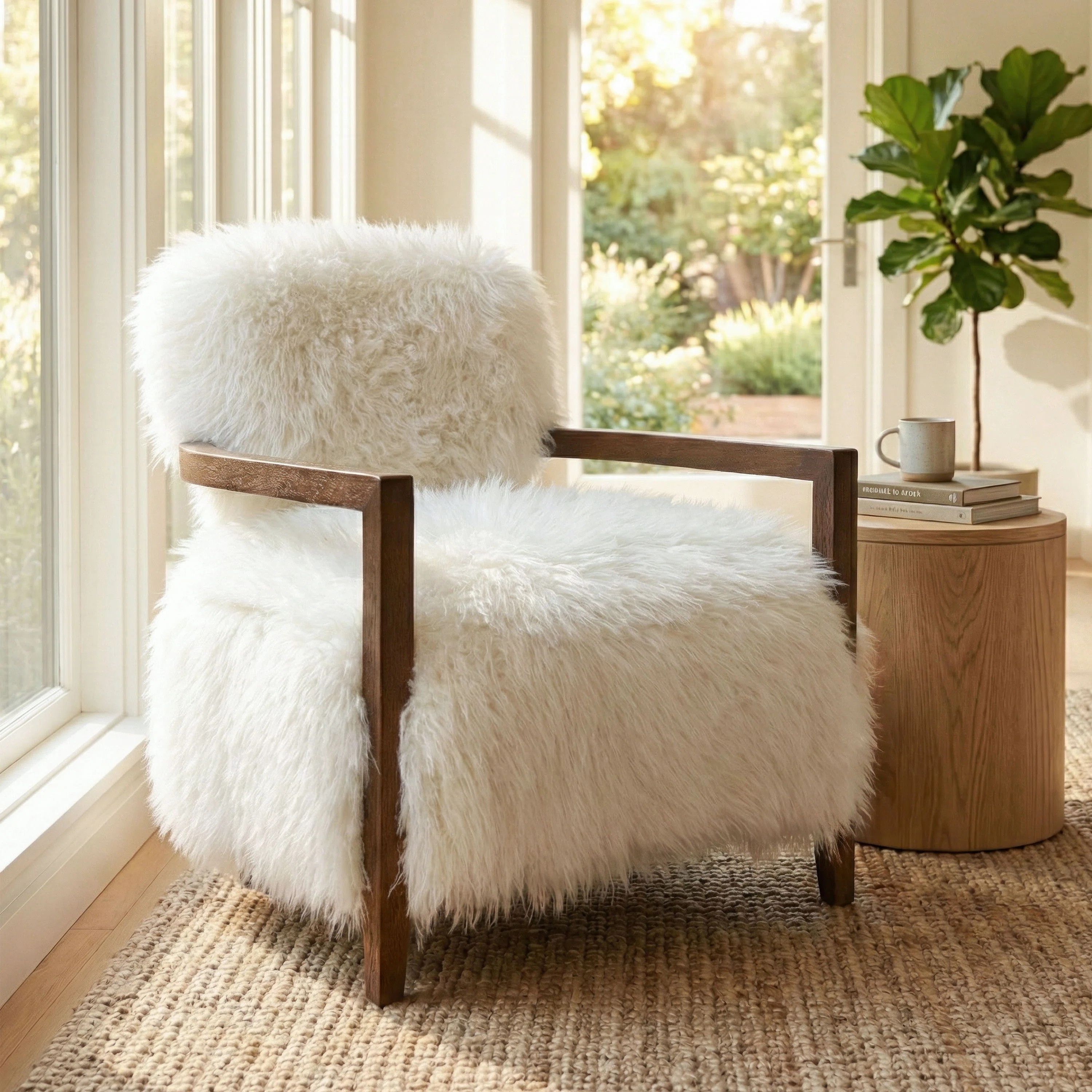 Tilton Soft Long-Haired Upholstered Accent Chair | Wayfair North America