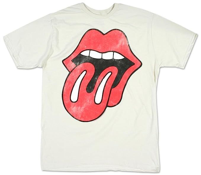 Rolling Stones Distressed Tongue As Worn by Mick Adult T-Shirt | Amazon (US)