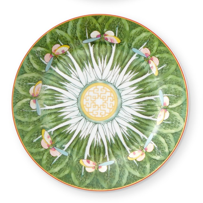 Famille Rose Salad Plates, Set of 4 Mixed Pink &amp;amp; Green | Williams-Sonoma