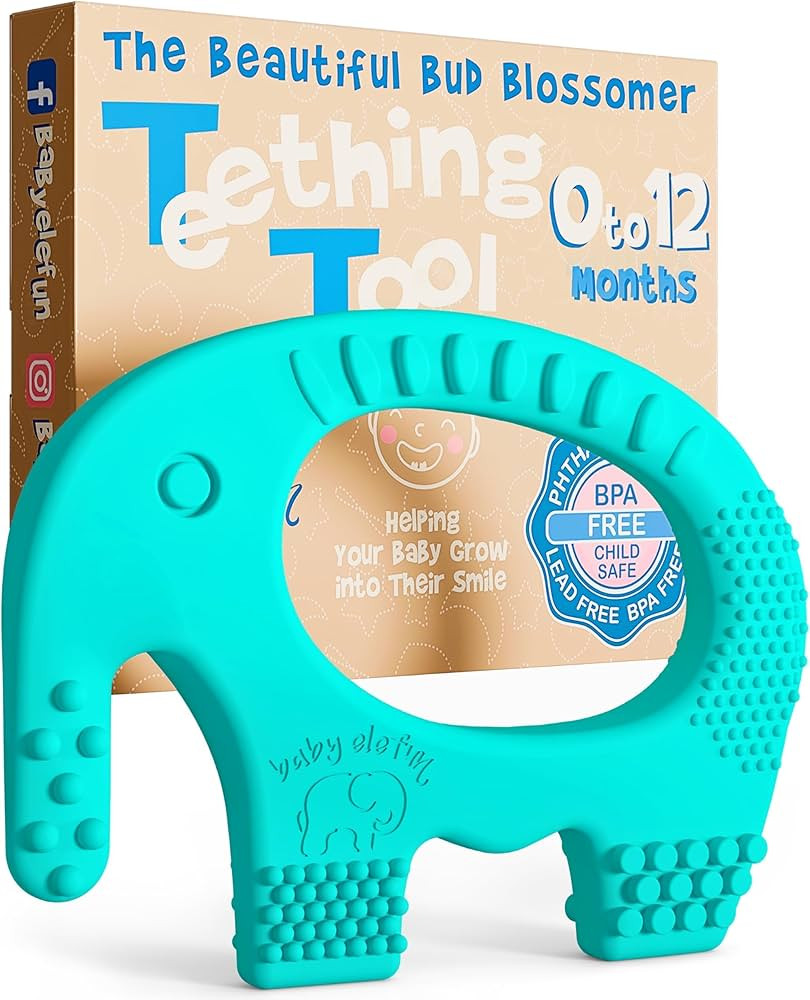 Teething Toys for Babies Age 0 to 12 Months - Baby Elefun 5X Pain Relief Smart Teether - Zero Dev... | Amazon (US)