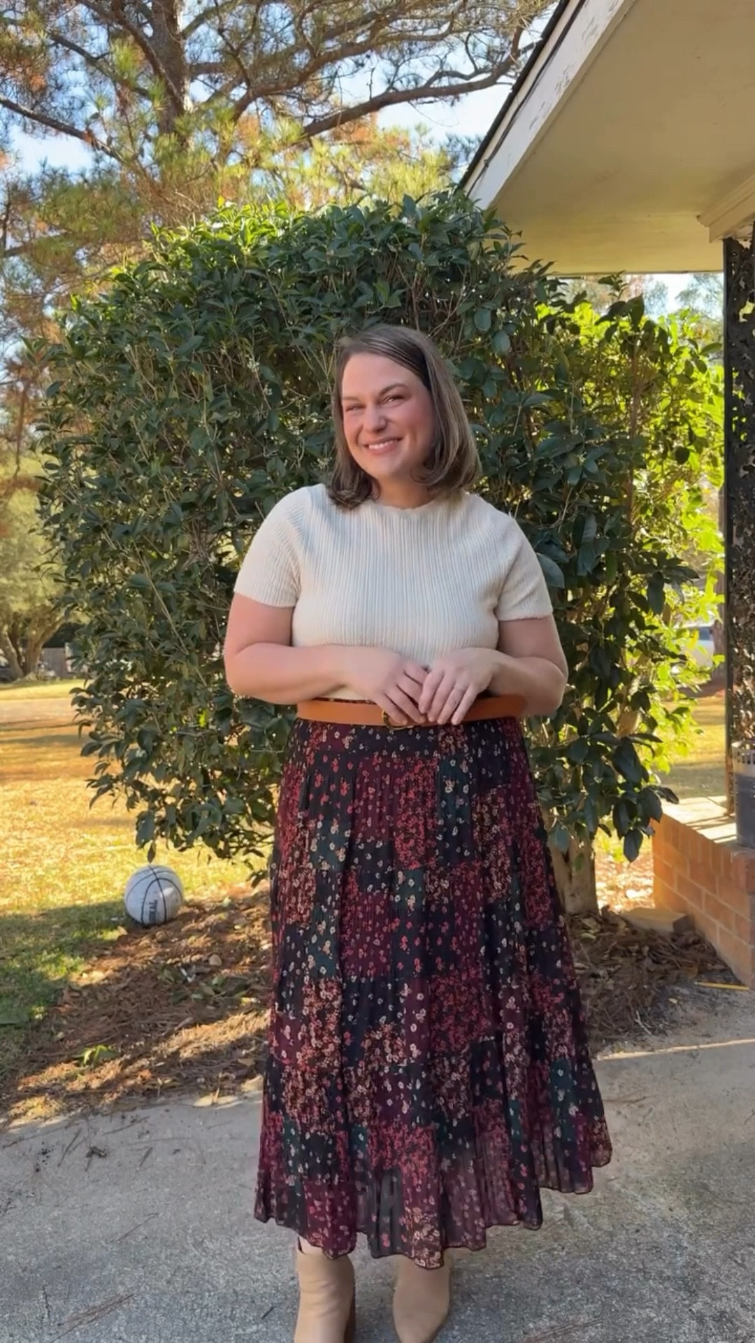 What I wore to church today 🧡🧡🤎🤎 #ootd