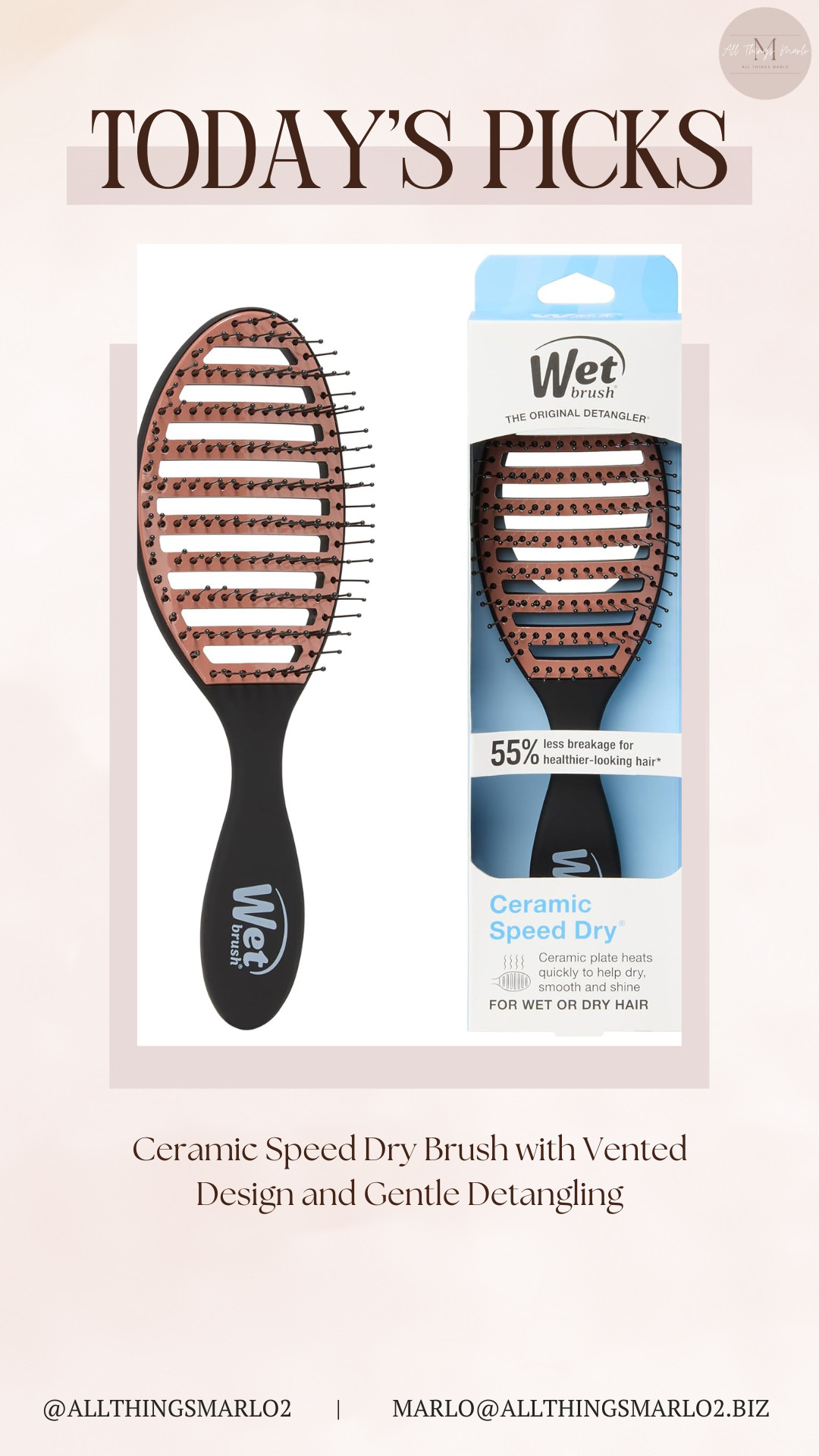 Ceramic Speed Dry Brush with Vented Design and Gentle Detangling 

 #LTKgrwm #LTKmorningroutine #LTKselfcare