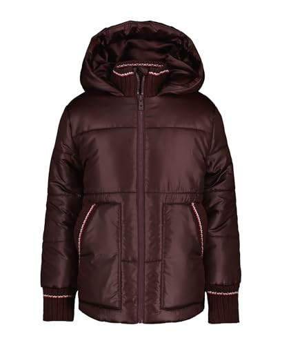Tommy Hilfiger Girls' Short Length Heavyweight Puffer Jacket With Polar Fleece Lining, Fudge, 16 | Amazon (US)
