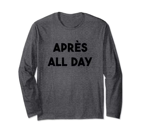 Apres All Day Vintage Retro Apres Ski Long Sleeve T-Shirt | Amazon (US)