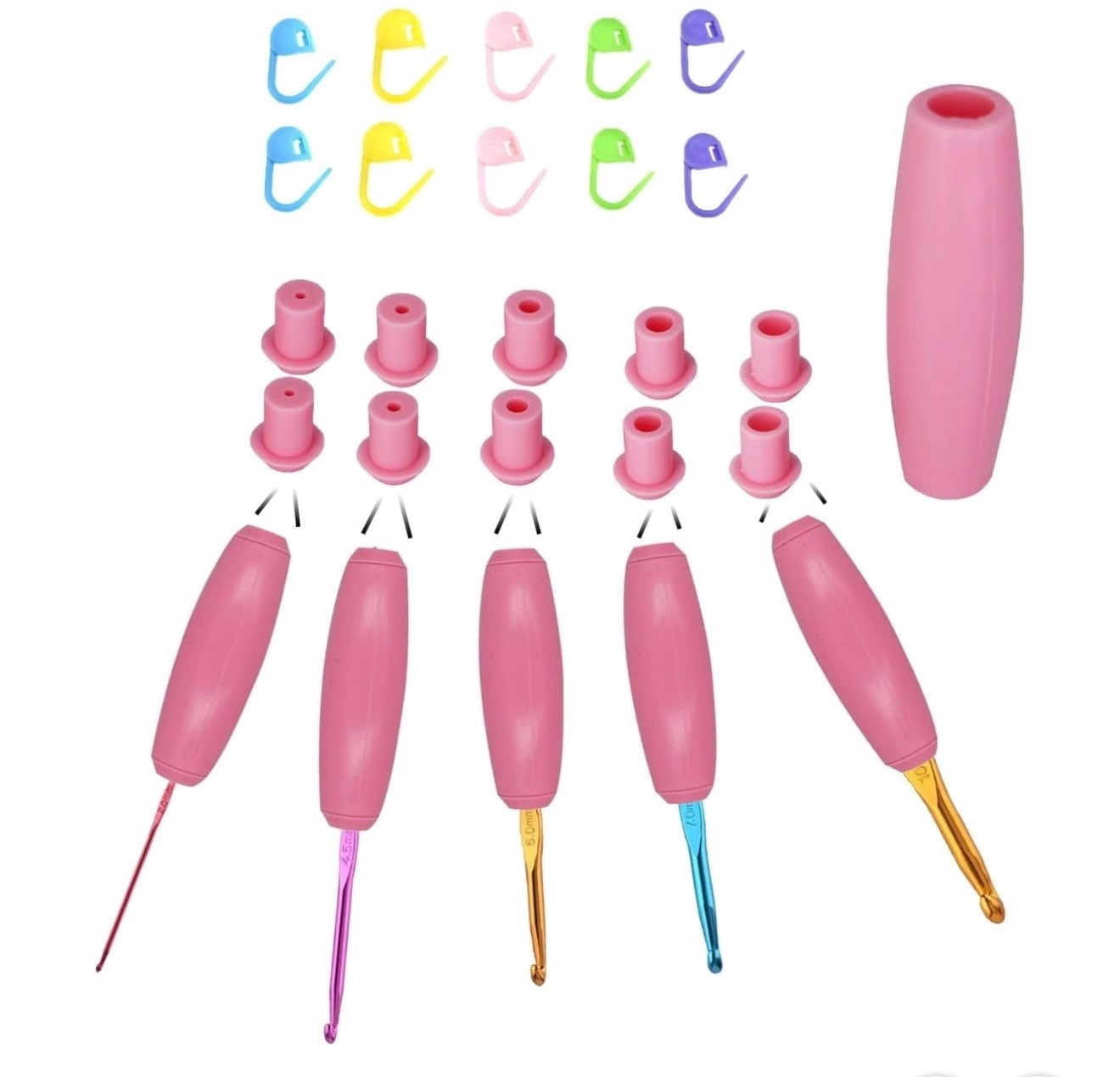 Crochet hook grips 
#hobbies